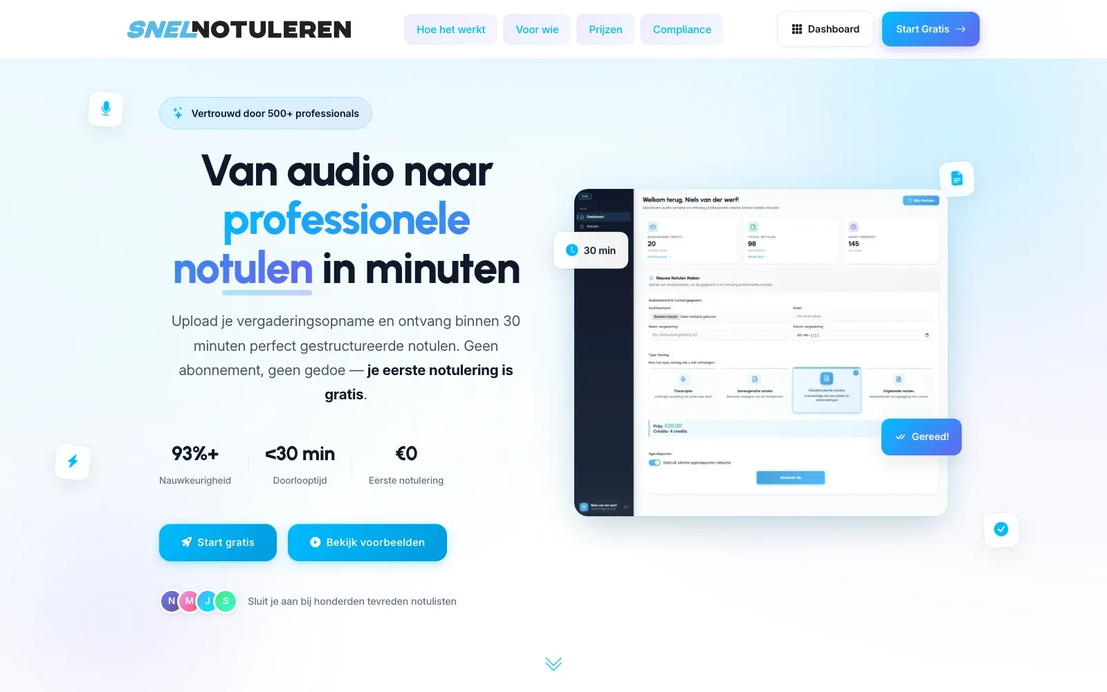 Schermbeeld van Snelnotuleren
